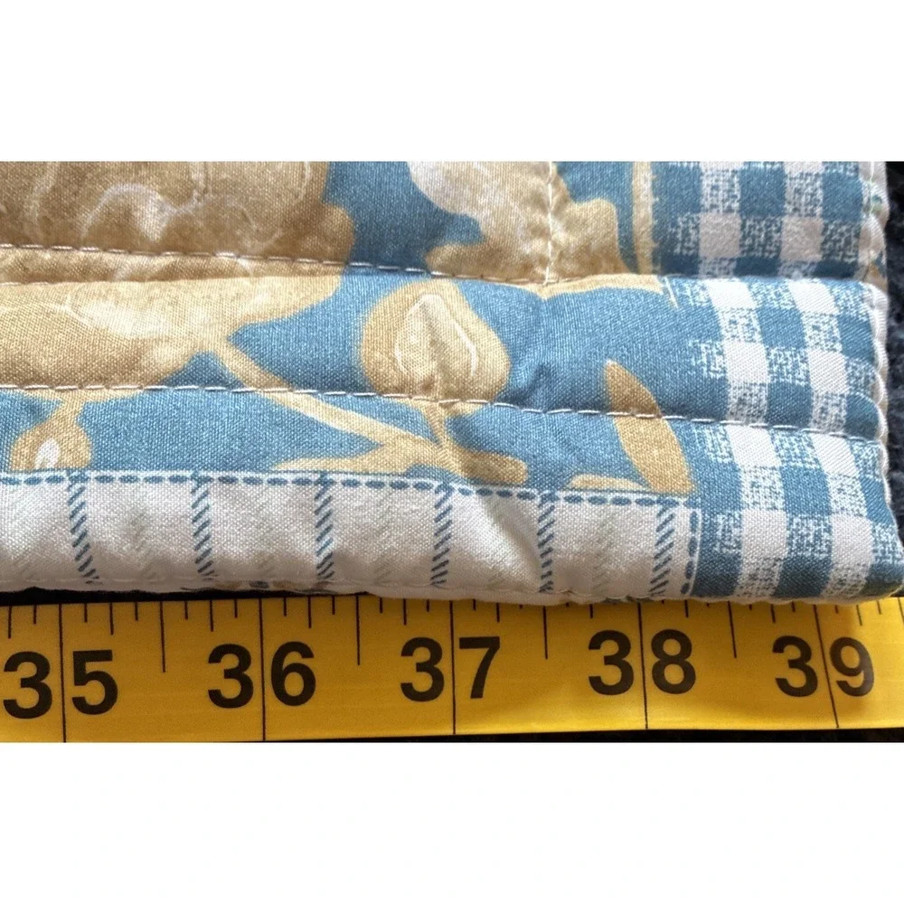 Martha Stewart Everyday Pair of Floral Pillow Shams 20X36 Inches
